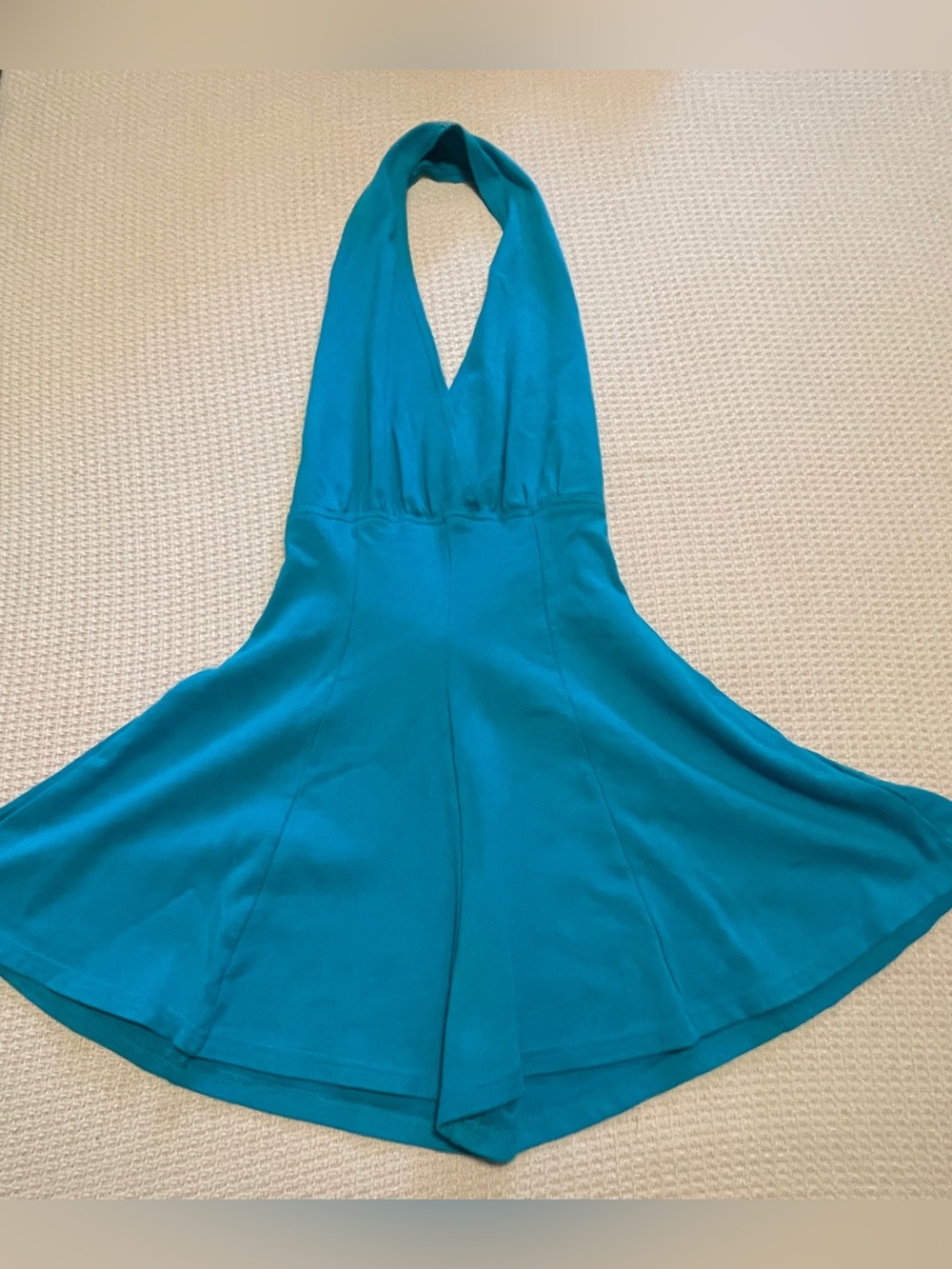 Vintage Moss Juli Teal Halter One-Piece Romper